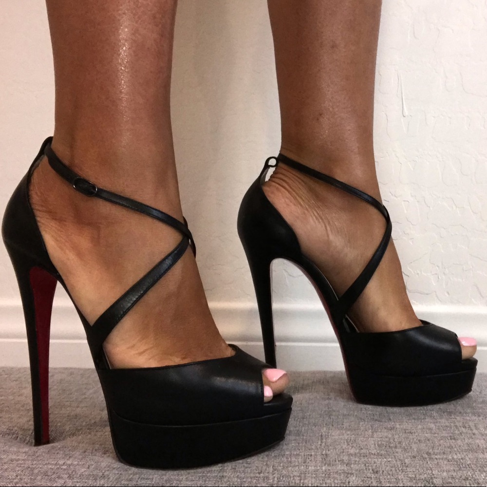 Tower Sky High Platform Peep Toe High Heels